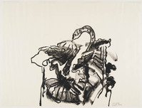 KT 1997 031
<br/>
Slang tussen grote bladeren
<br/>
<em>Broeck, Frank Van den (1950)</em>